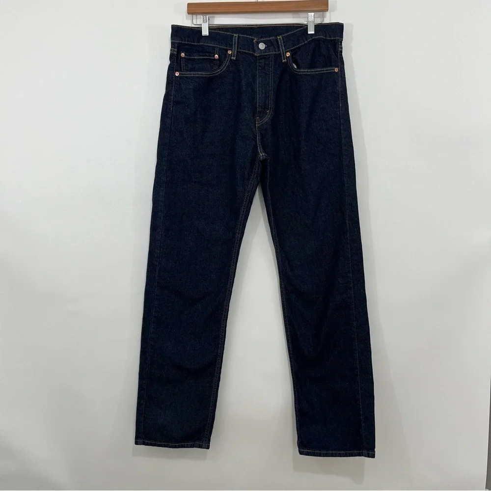 Levi’s 505 Straight Leg Dark Wash Jeans 36x32